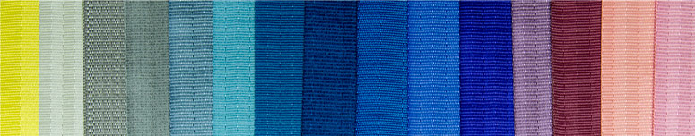 Seatbelt Polyester Webbing Color Samples